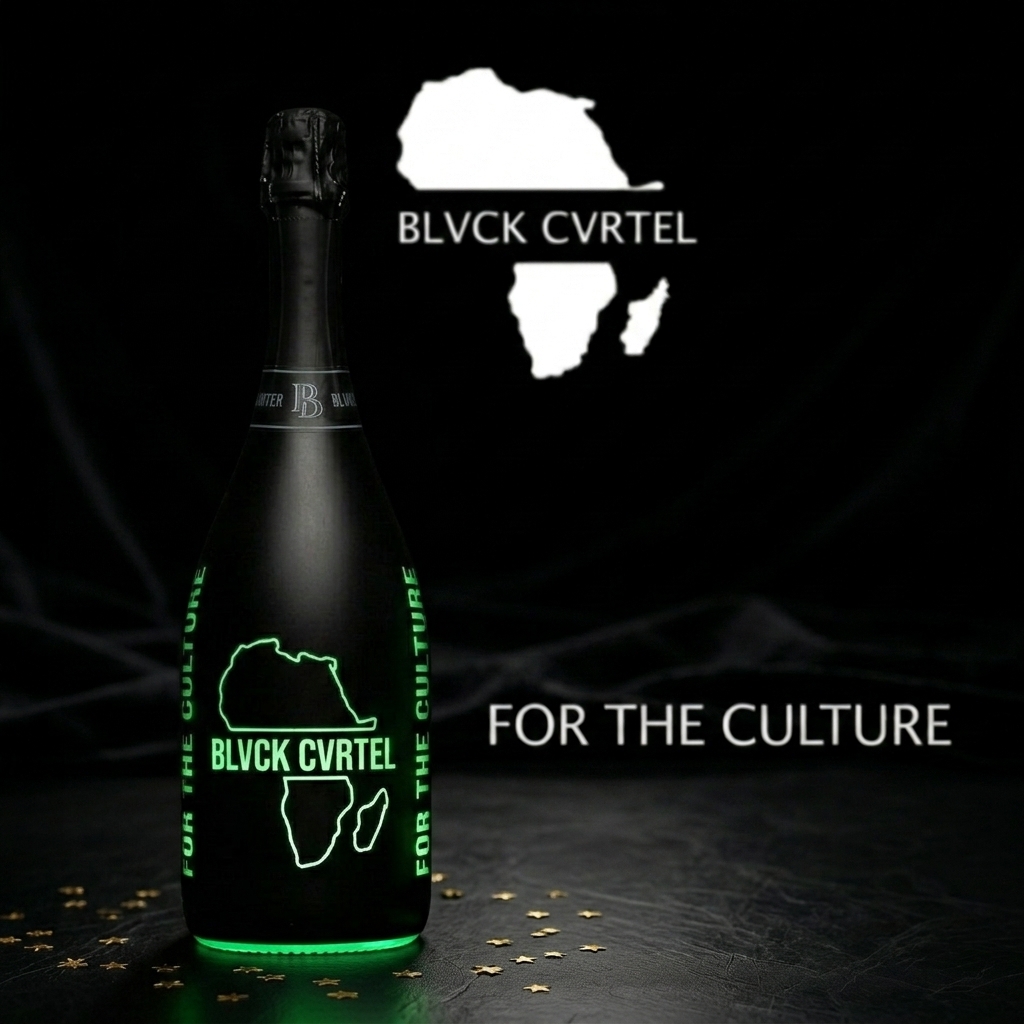Bouteille BLVCK CVRTEL prosecco lumineux